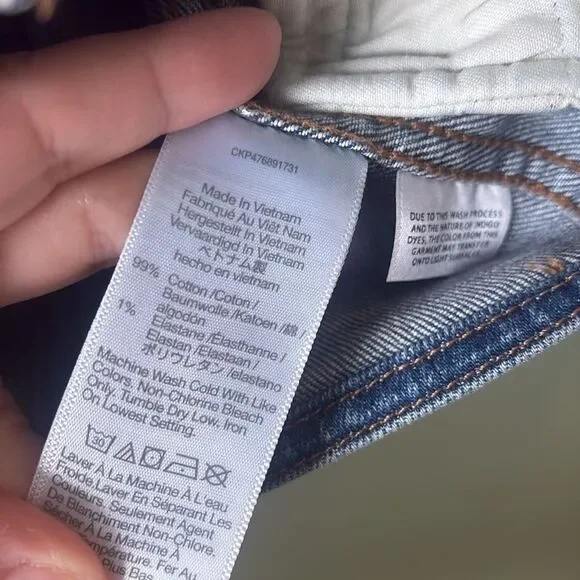 NWT Madewell Denim Square-Neck Crop Top in Hallwood Wash Sz 4 - Picture 6 of 7